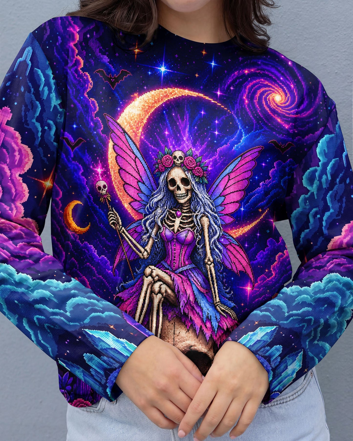 KARMA FAIRY SKELETON PIXEL ALL OVER PRINT – KMTM2605261