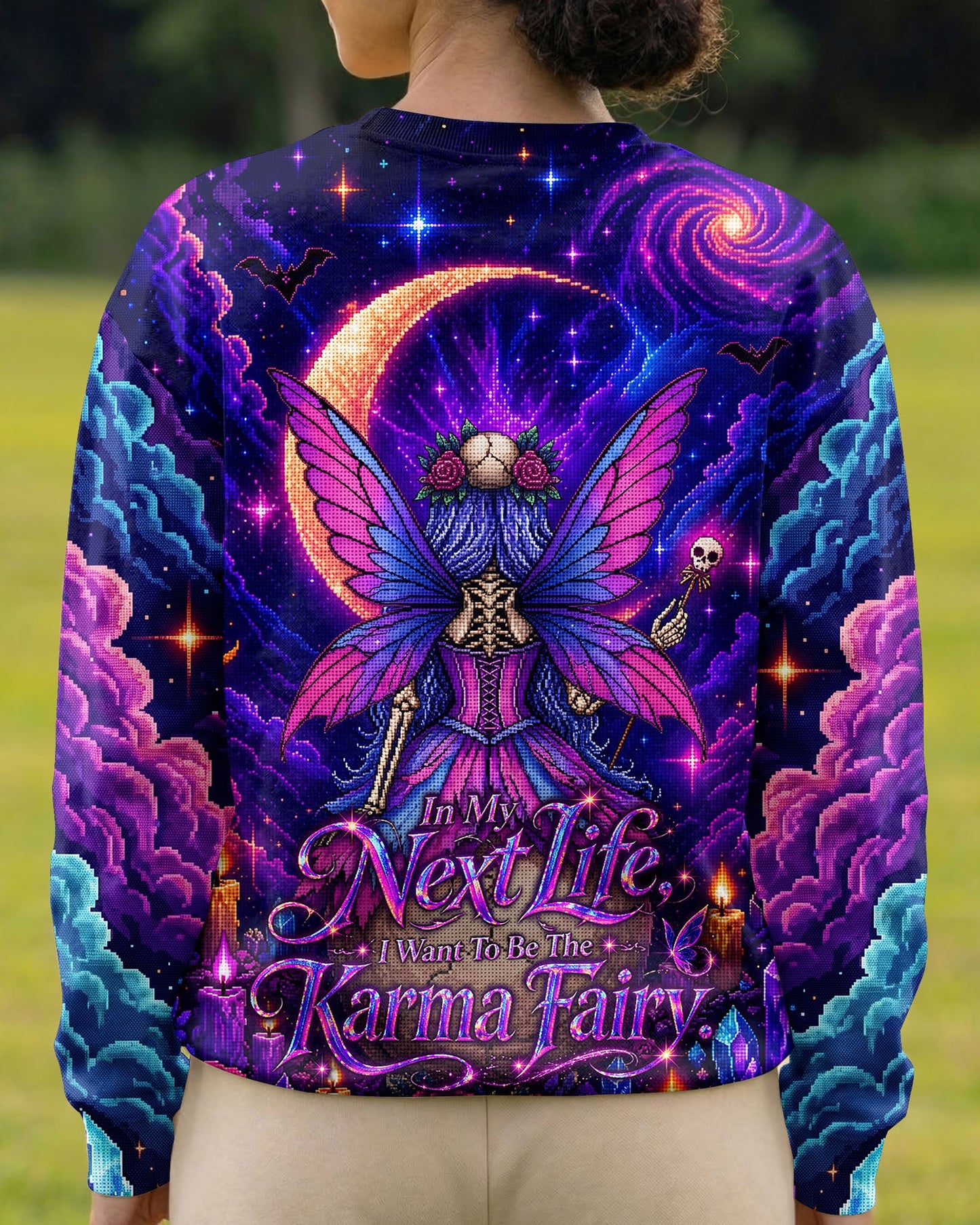 KARMA FAIRY SKELETON PIXEL ALL OVER PRINT – KMTM2605261