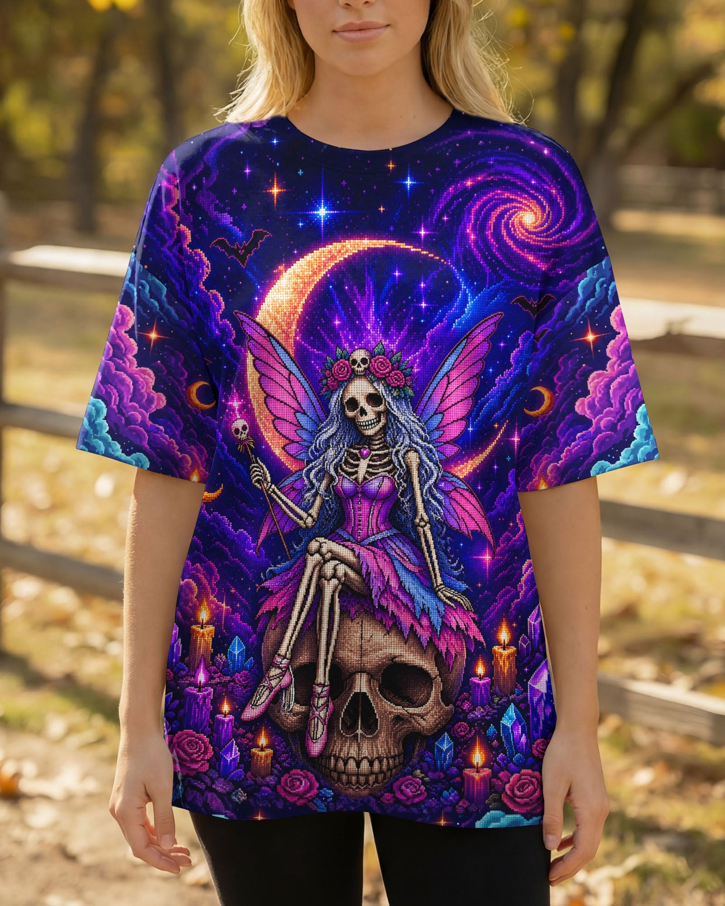 KARMA FAIRY SKELETON PIXEL ALL OVER PRINT – KMTM2605261