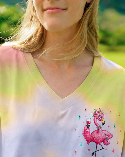I'M THE HELP FUNNY FLAMINGO ALL OVER PRINT – RI0605263
