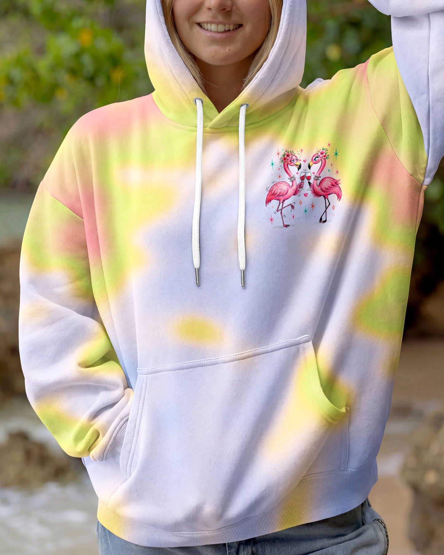 I'M THE BESTIE FLAMINGO ALL OVER PRINT – RI0605262