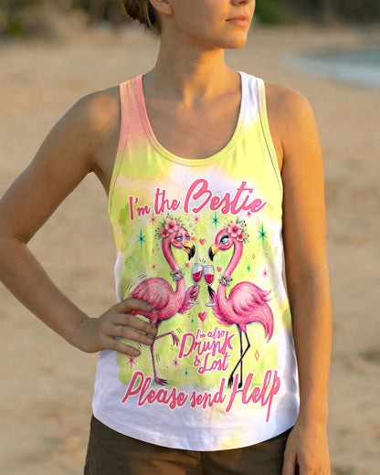 I'M THE BESTIE FLAMINGO ALL OVER PRINT – RI0605262