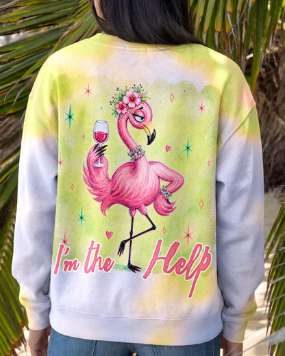 I'M THE HELP FUNNY FLAMINGO ALL OVER PRINT – RI0605263