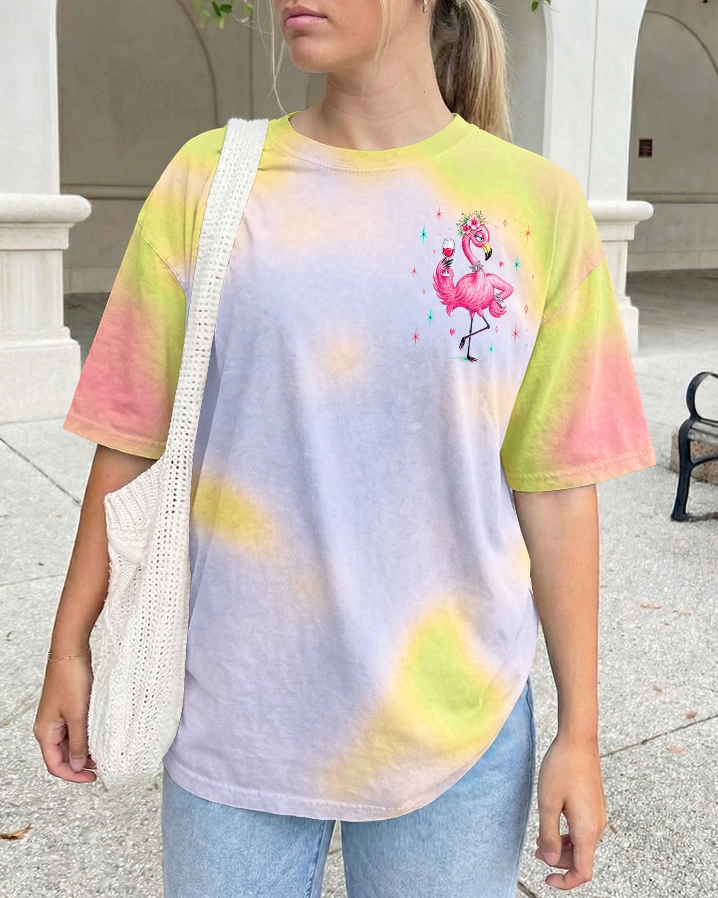 I'M THE HELP FUNNY FLAMINGO ALL OVER PRINT – RI0605263