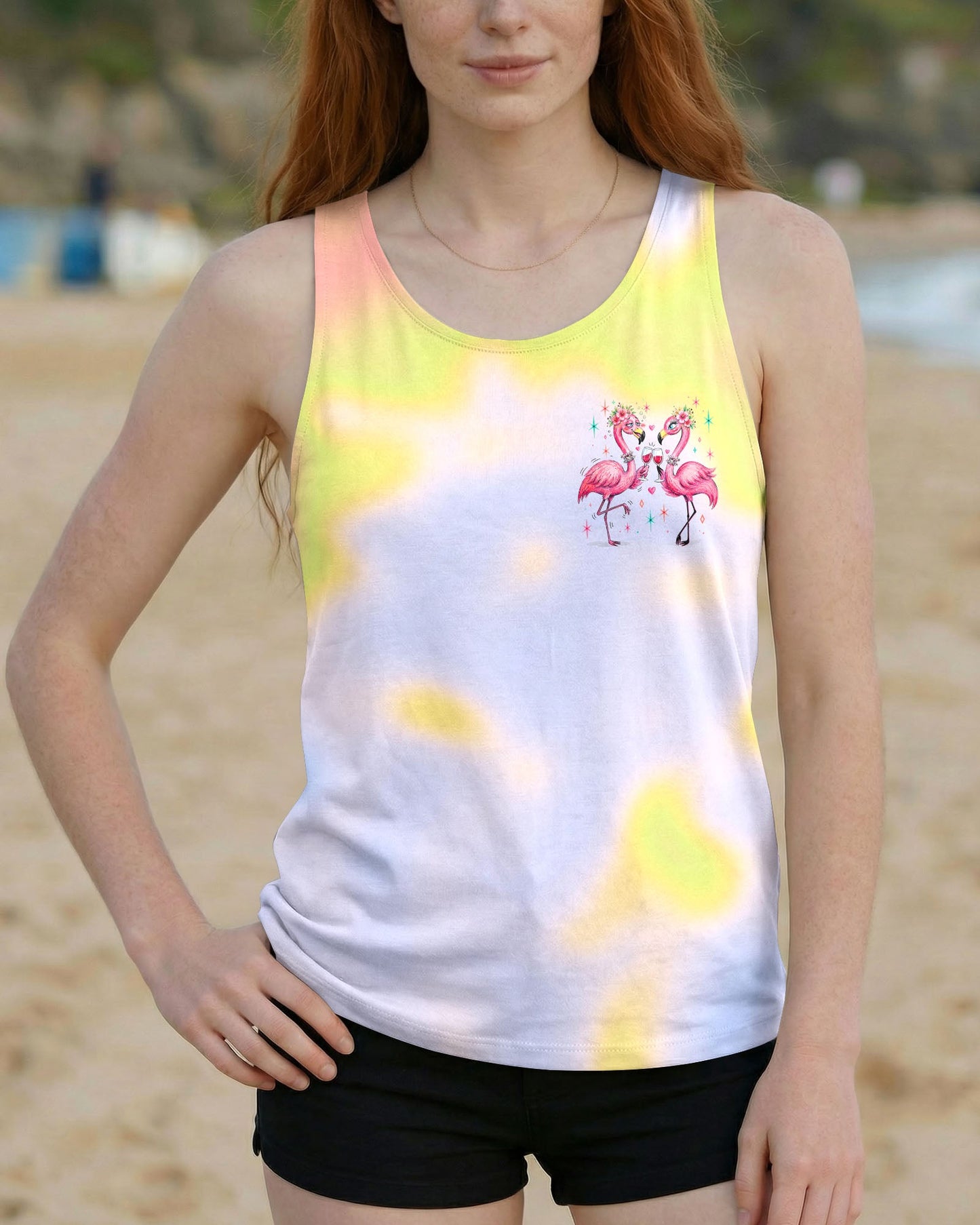 I'M THE BESTIE FLAMINGO ALL OVER PRINT – RI0605262