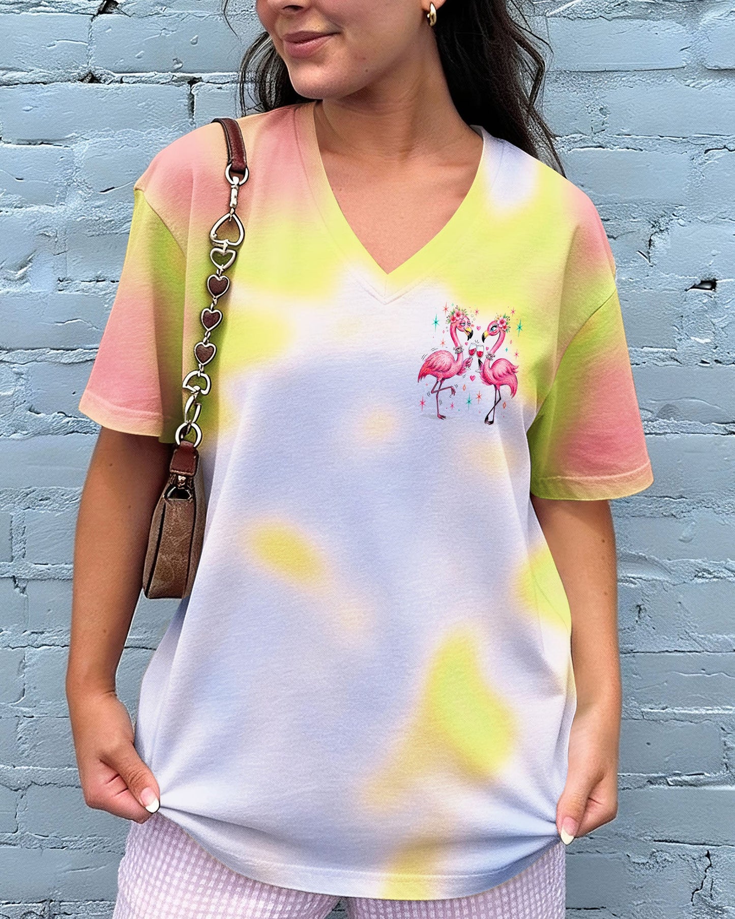 I'M THE BESTIE FLAMINGO ALL OVER PRINT – RI0605262