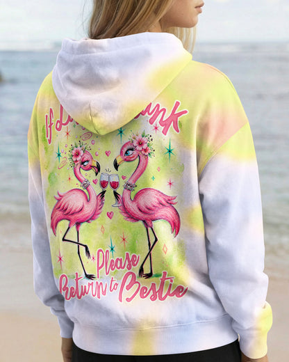 IF LOST OR DRUNK PLEASE RETURN TO BESTIE FLAMINGO ALL OVER PRINT – RI0605261