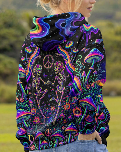 COSMIC UFO HIPPIE SKULL MUSHROOM ALL OVER PRINT - RI1205261