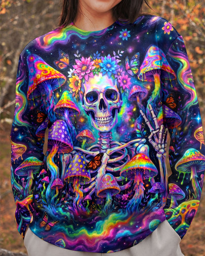 PSYCHEDELIC MUSHROOM SKULL GALAXY ALL OVER PRINT - RI1205262