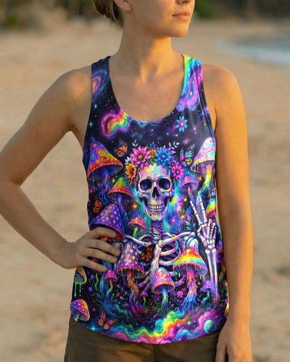 PSYCHEDELIC MUSHROOM SKULL GALAXY ALL OVER PRINT - RI1205262