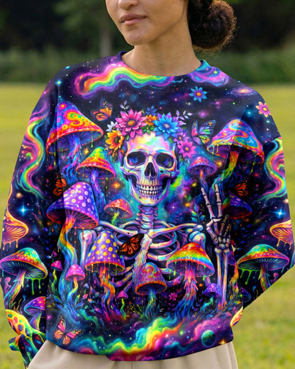PSYCHEDELIC MUSHROOM SKULL GALAXY ALL OVER PRINT - RI1205262