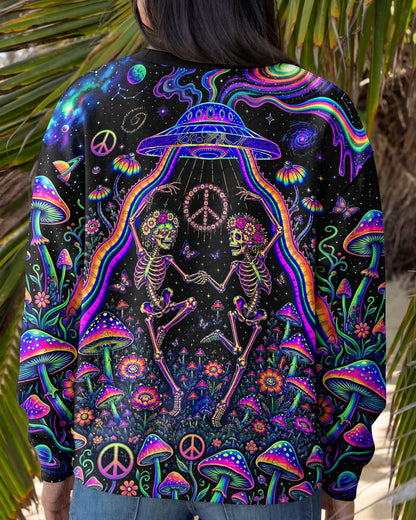 COSMIC UFO HIPPIE SKULL MUSHROOM ALL OVER PRINT - RI1205261