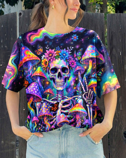 PSYCHEDELIC MUSHROOM SKULL GALAXY ALL OVER PRINT - RI1205262