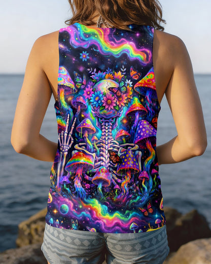 PSYCHEDELIC MUSHROOM SKULL GALAXY ALL OVER PRINT - RI1205262
