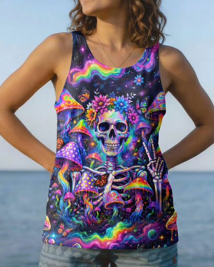 PSYCHEDELIC MUSHROOM SKULL GALAXY ALL OVER PRINT - RI1205262