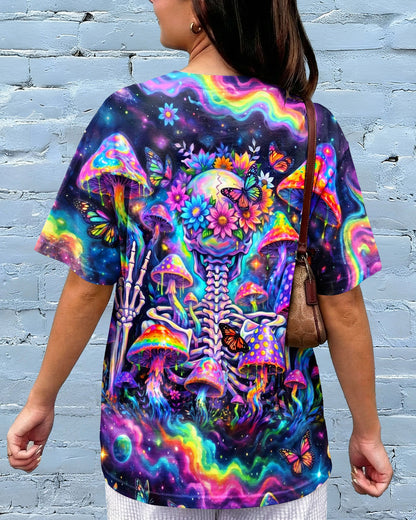 PSYCHEDELIC MUSHROOM SKULL GALAXY ALL OVER PRINT - RI1205262