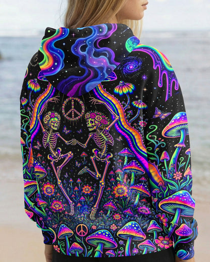 COSMIC UFO HIPPIE SKULL MUSHROOM ALL OVER PRINT - RI1205261