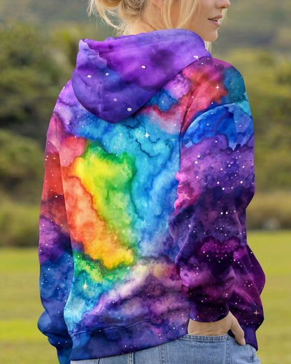 COSMIC ELEPHANT BE KIND WATERCOLOR ALL OVER PRINT - RI1405262