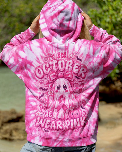 IN OCTOBER WE WEAR PINK GHOST ALL OVER PRINT - RI1507261
