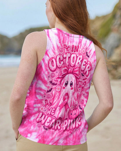 IN OCTOBER WE WEAR PINK GHOST ALL OVER PRINT - RI1507261
