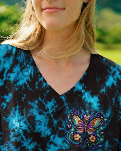 JUST BELIEVE PSYCHEDELIC BUTTERFLY ALL OVER PRINT - RI2506261