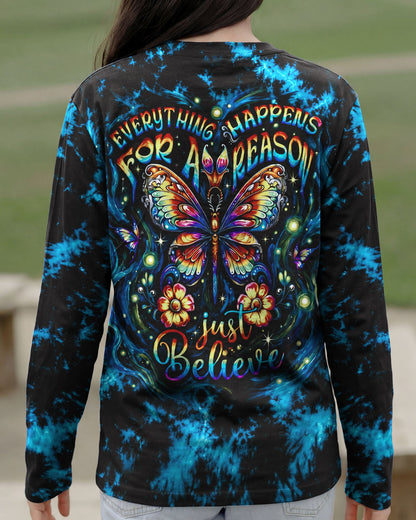 JUST BELIEVE PSYCHEDELIC BUTTERFLY ALL OVER PRINT - RI2506261