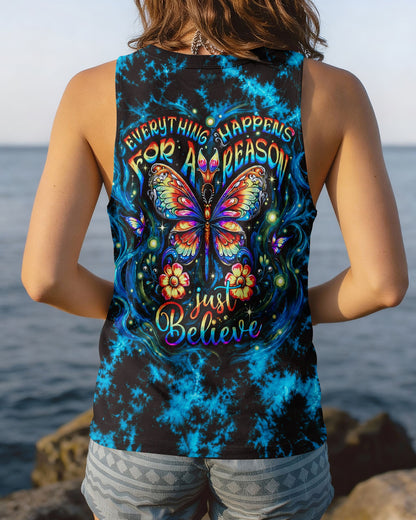JUST BELIEVE PSYCHEDELIC BUTTERFLY ALL OVER PRINT - RI2506261