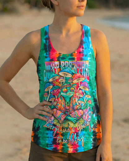 JUST BREATHE HIPPIE FROG ALL OVER PRINT - RI2706212
