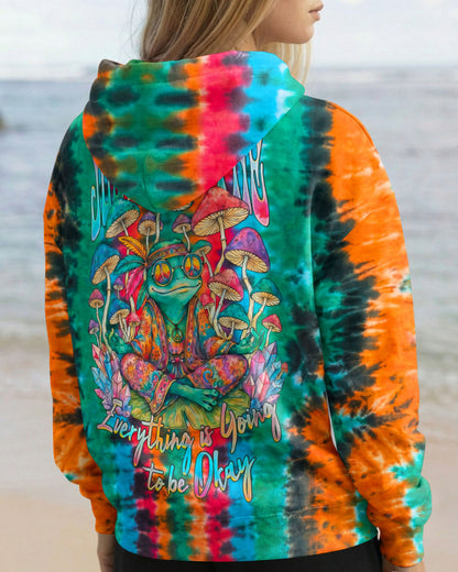 JUST BREATHE HIPPIE FROG ALL OVER PRINT - RI2706212
