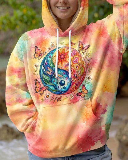 LIFE IS A BALANCE YINYANG SUN MOON ALL OVER PRINT - TLHG0405261