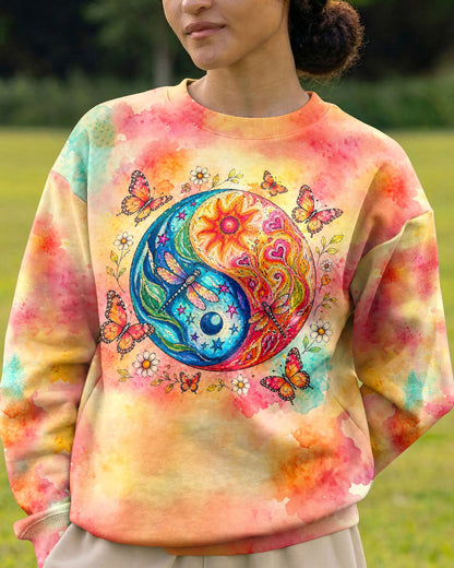 LIFE IS A BALANCE YINYANG SUN MOON ALL OVER PRINT - TLHG0405261