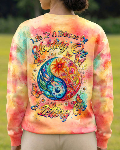 LIFE IS A BALANCE YINYANG SUN MOON ALL OVER PRINT - TLHG0405261