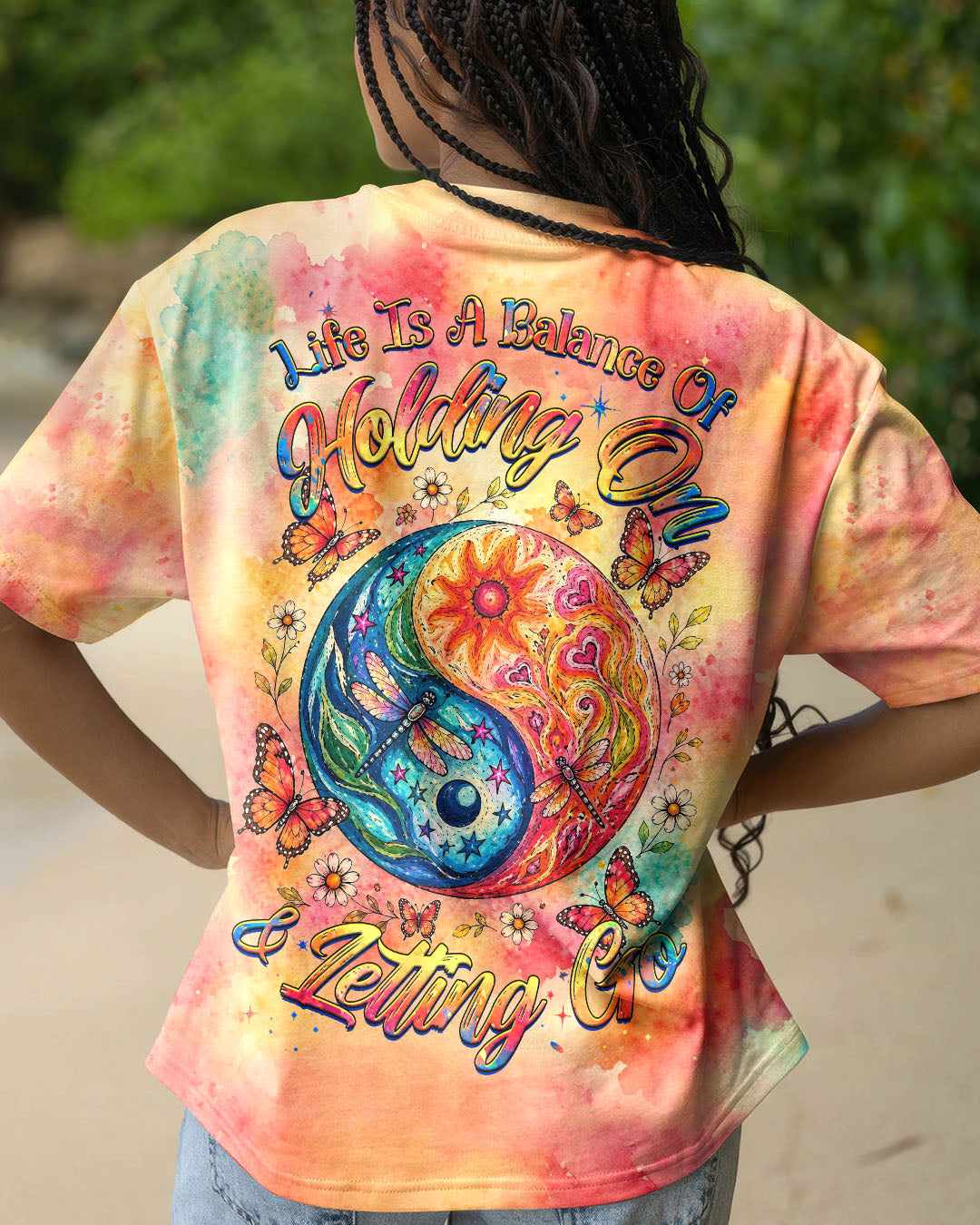 LIFE IS A BALANCE YINYANG SUN MOON ALL OVER PRINT - TLHG0405261