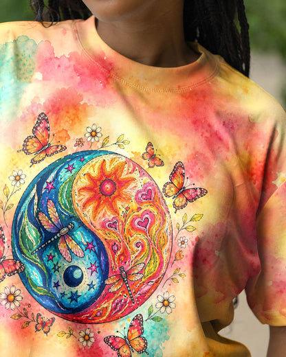 LIFE IS A BALANCE YINYANG SUN MOON ALL OVER PRINT - TLHG0405261