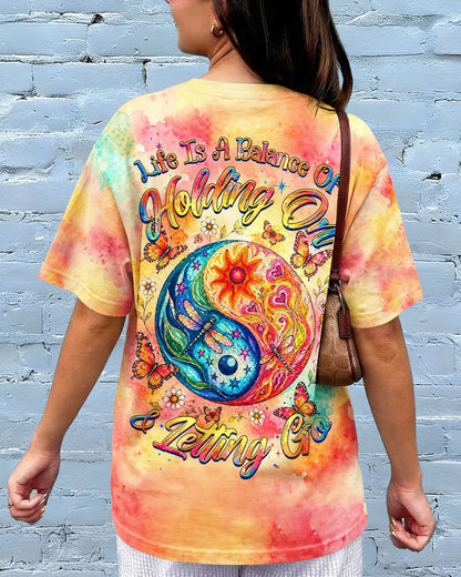 LIFE IS A BALANCE YINYANG SUN MOON ALL OVER PRINT - TLHG0405261