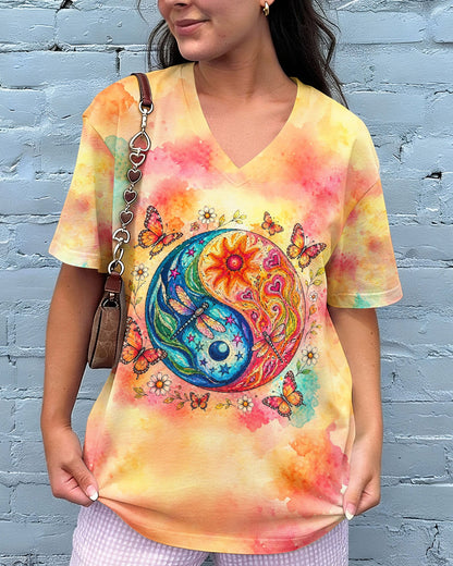 LIFE IS A BALANCE YINYANG SUN MOON ALL OVER PRINT - TLHG0405261