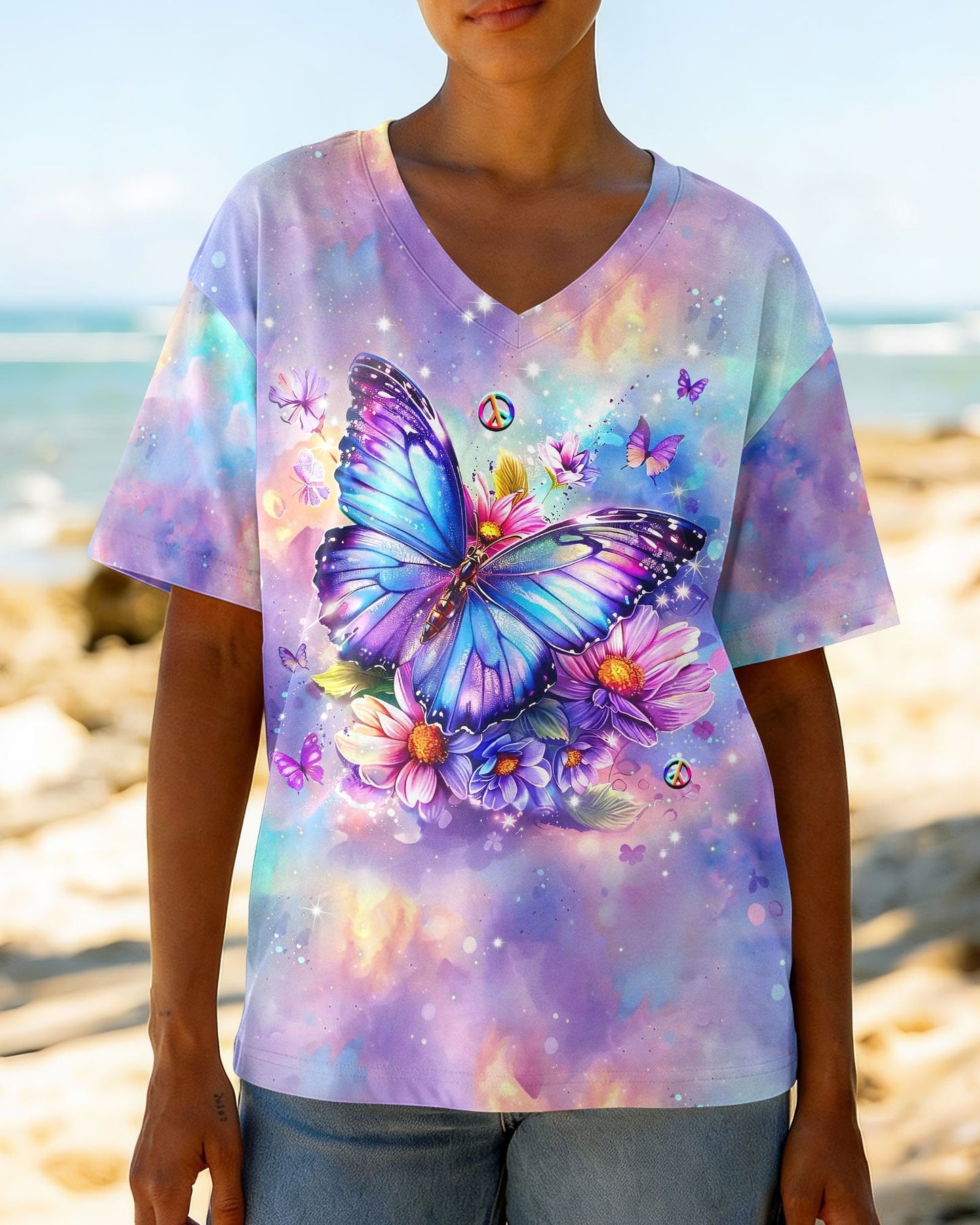 JUST BELIEVE BUTTERFLY ALL OVER PRINT  - TLHG0505263