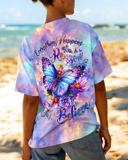 JUST BELIEVE BUTTERFLY ALL OVER PRINT  - TLHG0505263