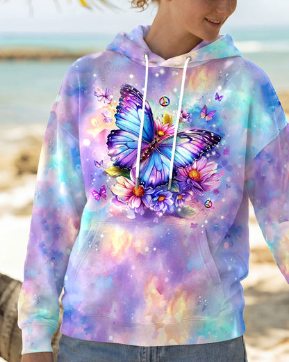 JUST BELIEVE BUTTERFLY ALL OVER PRINT  - TLHG0505263