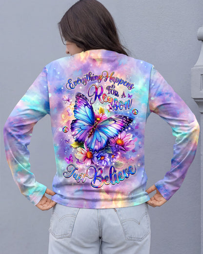 JUST BELIEVE BUTTERFLY ALL OVER PRINT  - TLHG0505263