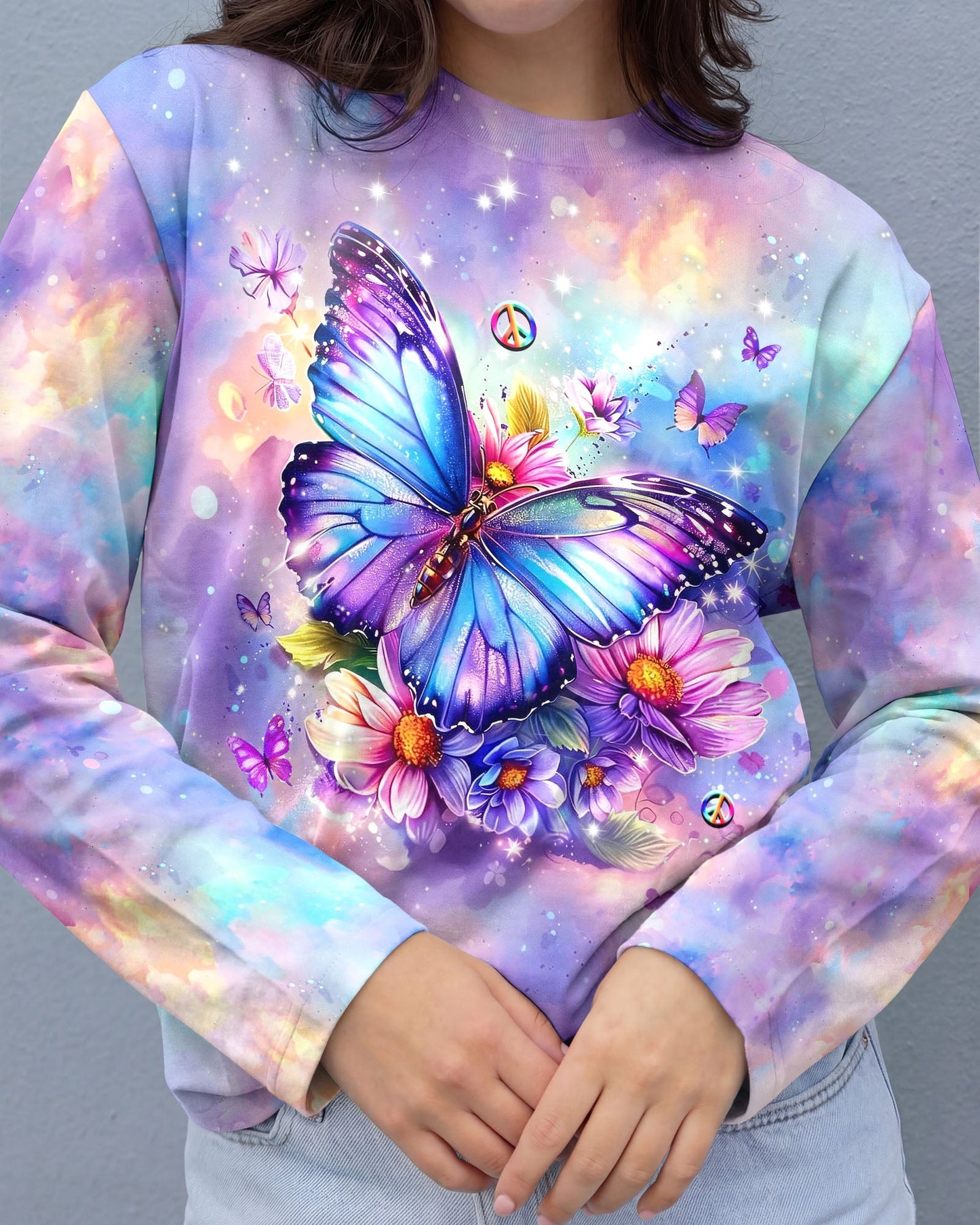 JUST BELIEVE BUTTERFLY ALL OVER PRINT  - TLHG0505263