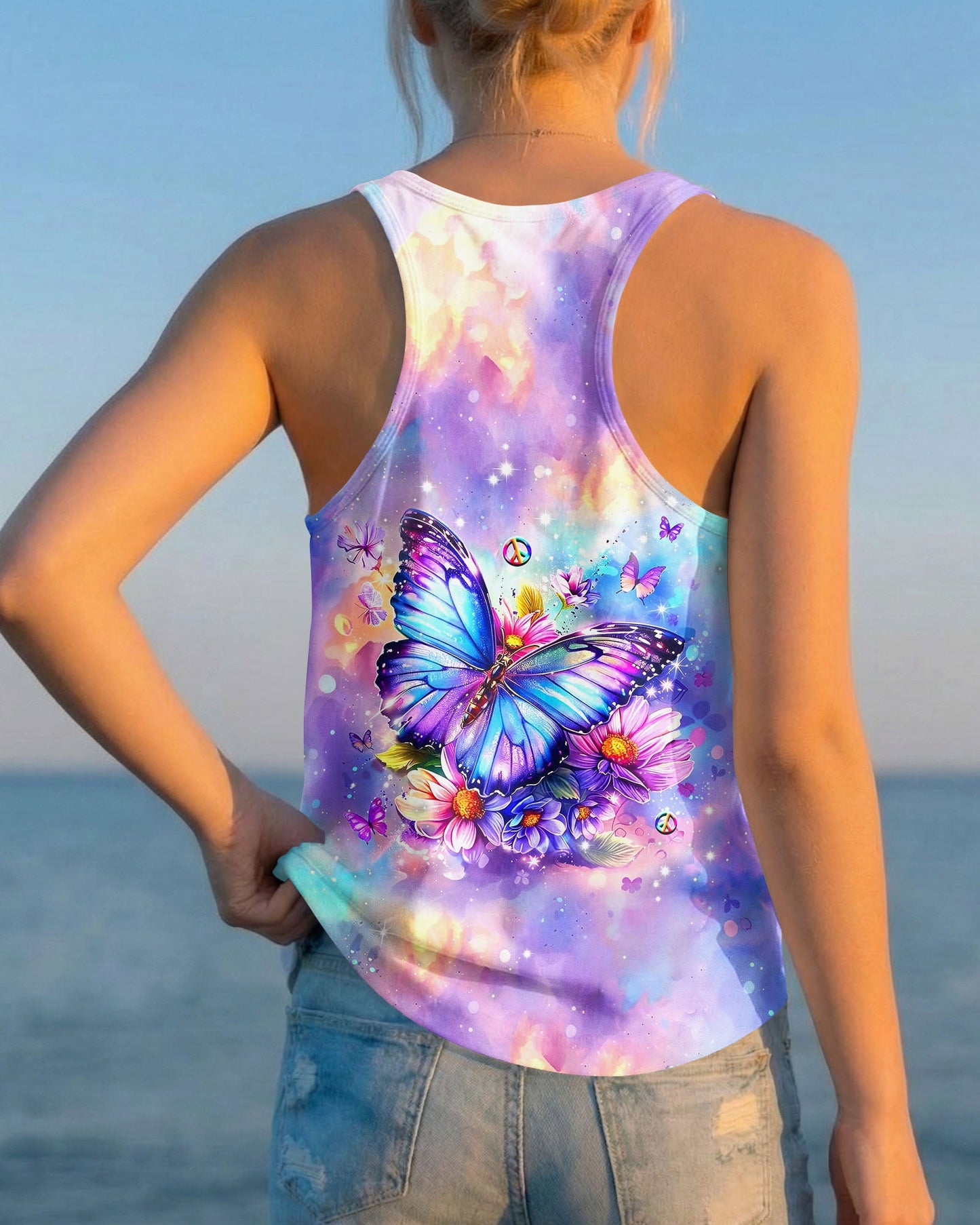 JUST BELIEVE BUTTERFLY ALL OVER PRINT  - TLHG0505263