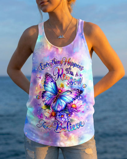 JUST BELIEVE BUTTERFLY ALL OVER PRINT  - TLHG0505263
