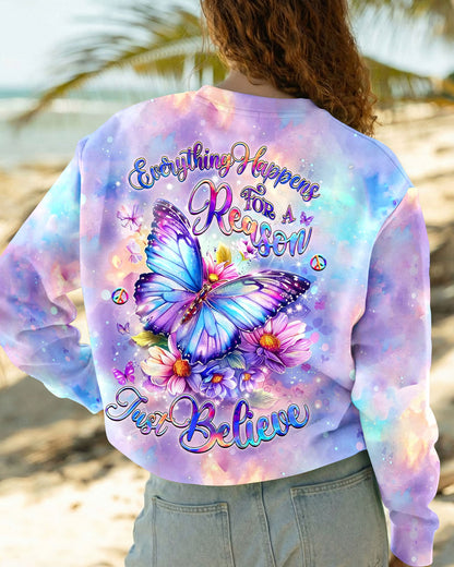 JUST BELIEVE BUTTERFLY ALL OVER PRINT  - TLHG0505263