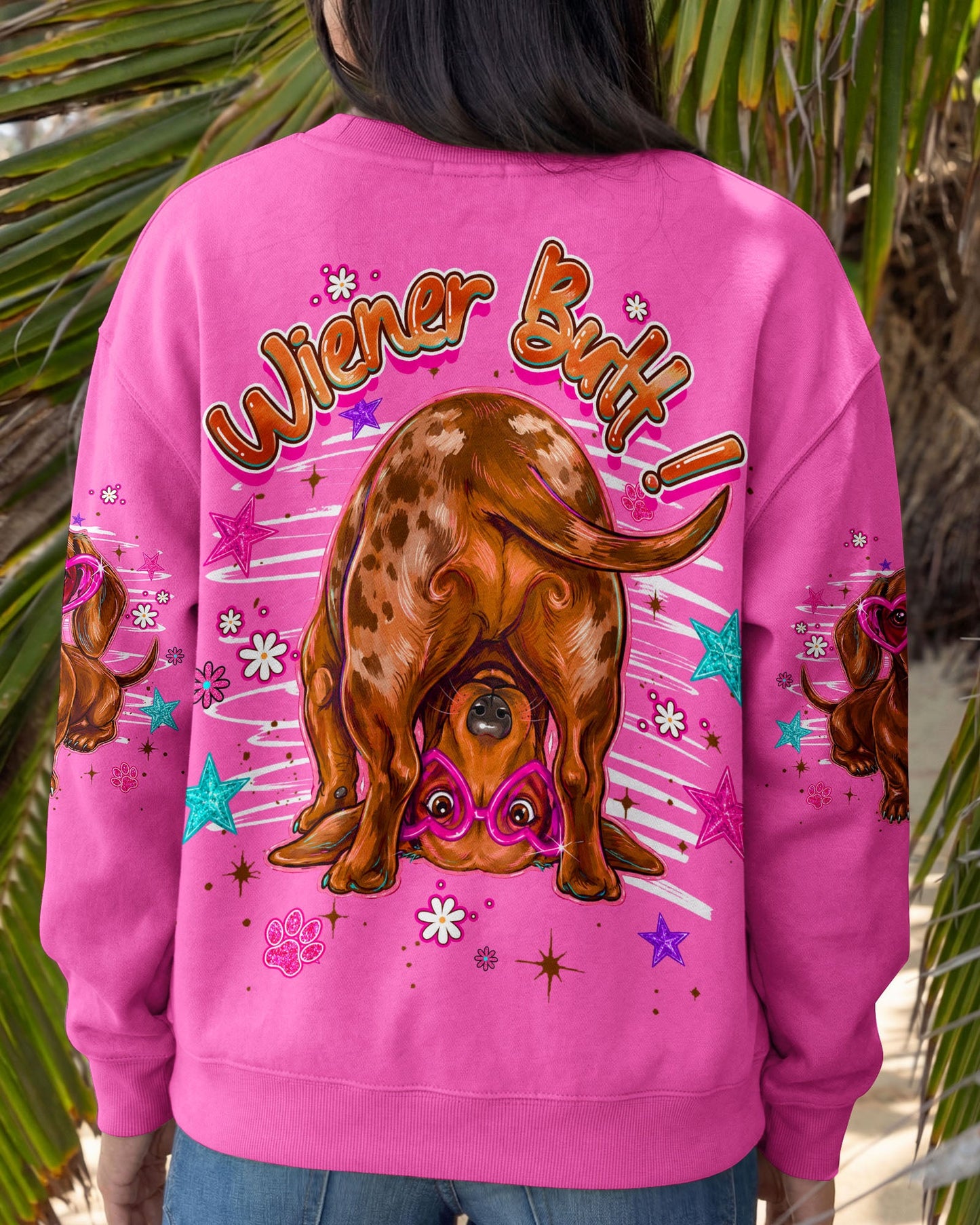 GUESS WHAT DACHSHUND DOG FUNNY ALL OVER PRINT - TLHG0705262