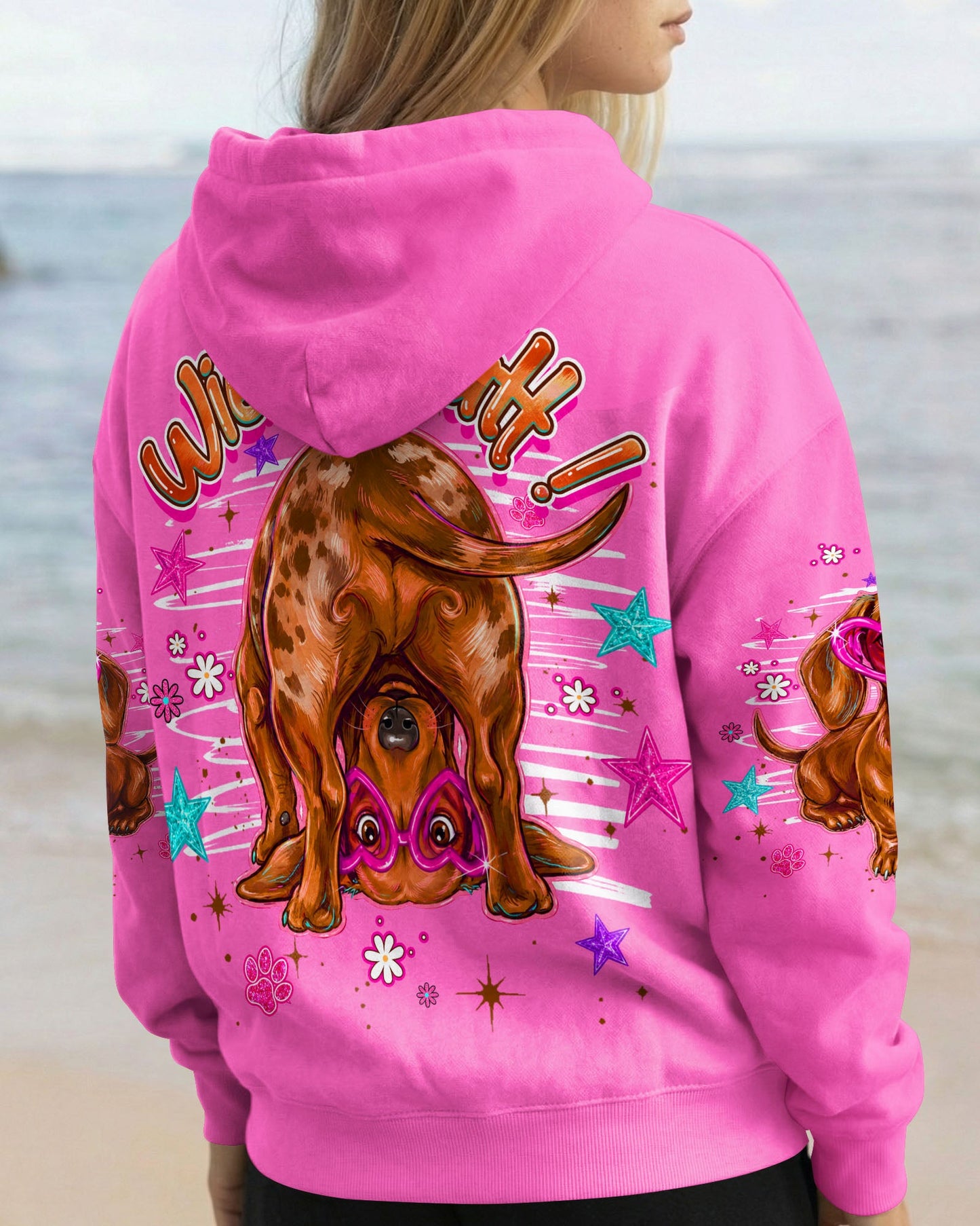 GUESS WHAT DACHSHUND DOG FUNNY ALL OVER PRINT - TLHG0705262