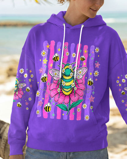 STAY KIND BLOOM WILD BEE ALL OVER PRINT - TLHG0705263