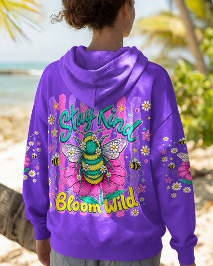 STAY KIND BLOOM WILD BEE ALL OVER PRINT - TLHG0705263