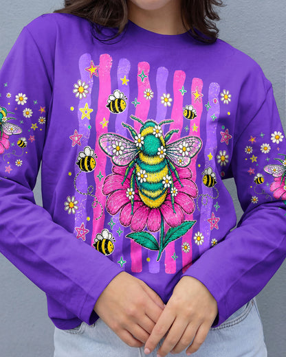 STAY KIND BLOOM WILD BEE ALL OVER PRINT - TLHG0705263