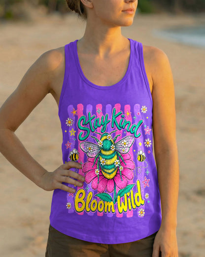 STAY KIND BLOOM WILD BEE ALL OVER PRINT - TLHG0705263